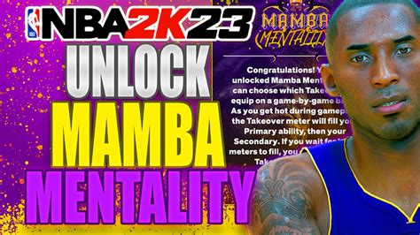 I just finished maxing out all my badges and went to the Takeover option to see if I can change my takeover and it says I have to get <b>Mamba</b> <b>Mentality</b> in order to do so by way of the Chris Brickley quest. . Mamba mentality 2k23 glitch